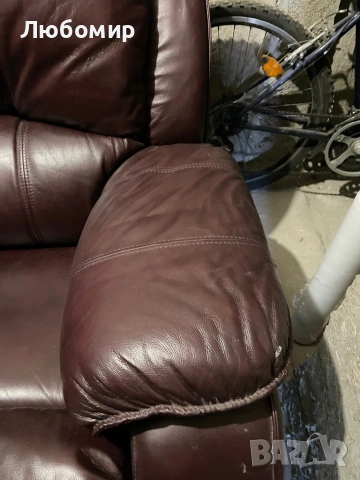 Релакс - фотьойл от естествена кожа, снимка 4 - Дивани и мека мебел - 52254747