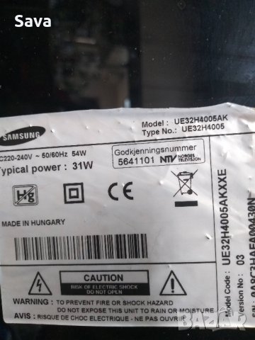 UE32h4005AK :BN41-02098 BN94-07323J:BN44-00696A