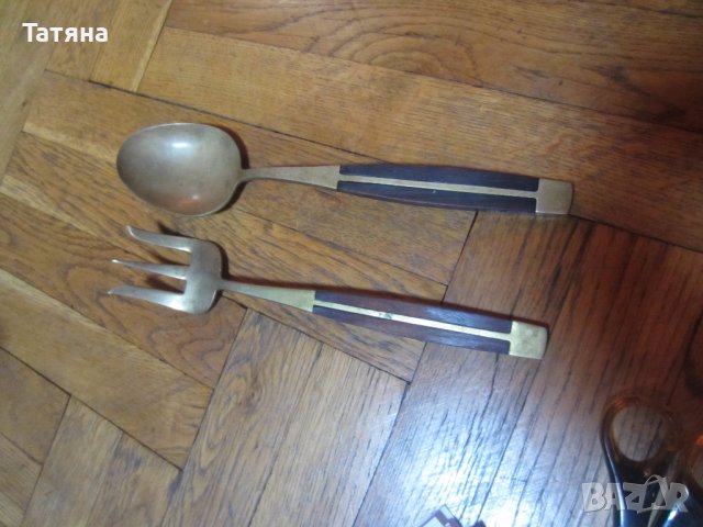 Прибори за хранене -ДЪРВО И БЛАГОРОДНА СТОМАНА -  СТАРИННИ, снимка 18 - Прибори за хранене, готвене и сервиране - 32108655