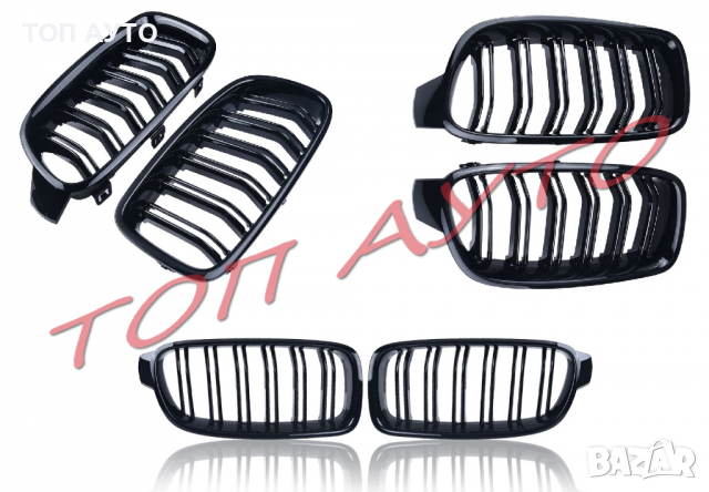 Двойни Бъбреци Решетки БМВ BMW F30 F31 F35 Черен Гланц Лак 2012+, снимка 5 - Аксесоари и консумативи - 36538097