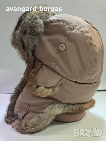 Мъжка шапка - Заешка ушанка-211