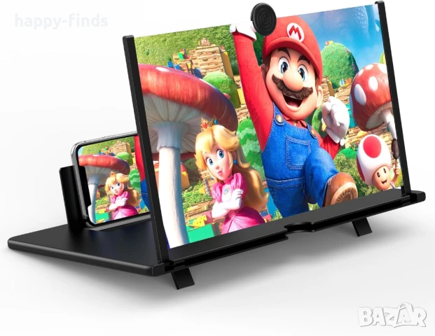 домашно кино портативен проектор интелигентно 'стъкло' за лесно гледане на смартфон екран, снимка 1