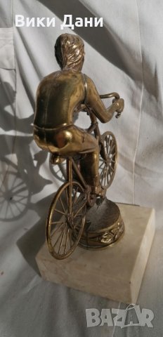 бронз скулптура колело Лион Франция, снимка 5 - Статуетки - 34991789