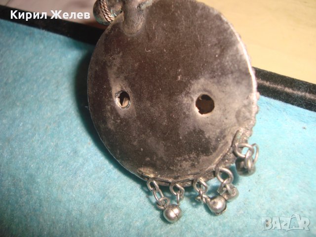 СТАРО ОСМАНСКО САЧАНЕНО УКРАШЕНИЕ с ШЛИФОВАН ЧЕРЕН ОНИКС ГРАНУЛАЦИЯ ЕТНО БИЖУ МАЙСТОРСКАРАБОТА 25877, снимка 6 - Антикварни и старинни предмети - 35585206