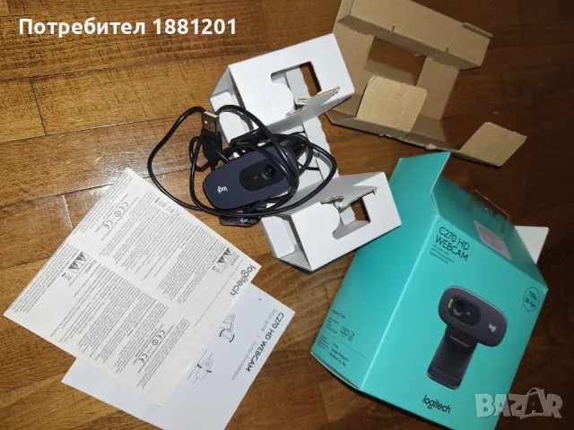 Уеб камера C270HD Logitech , снимка 2 - Камери - 47956143