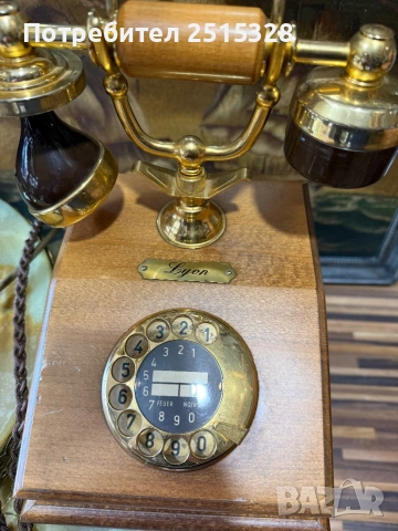 стар френски ретро телефон, снимка 5 - Антикварни и старинни предмети - 54022688