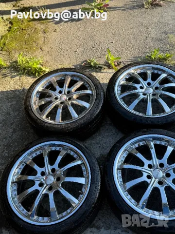 Джанти с гуми за Ауди 5/112/18, снимка 5 - Гуми и джанти - 50132442