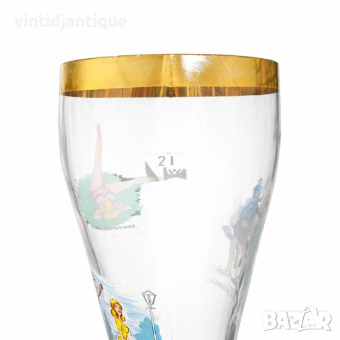 Декоративна немска бирена чаша във формата на ботуш (Bierstiefel), снимка 6 - Чаши - 53905215