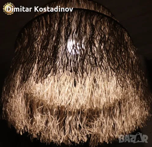 Ръчно изработени бохо полилеи с ресни от юта в плажен стил, снимка 7 - Декорация за дома - 48804699