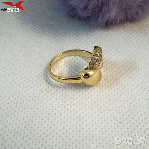 Пръстен с 14К златно покритие 224824, снимка 3 - Пръстени - 52678436