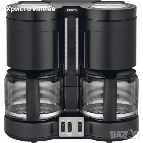 Двойна кафемашина Krups с 2 кани кафеварка идеална за офис
