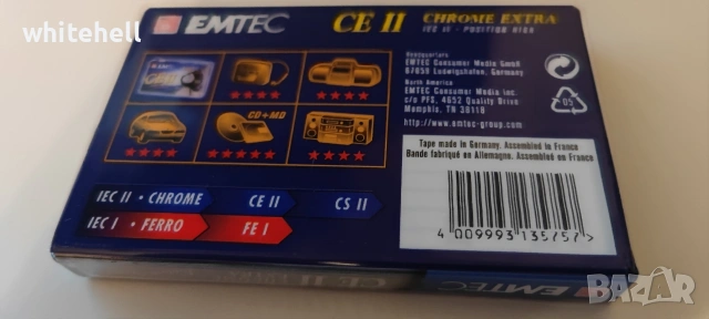 Аудио Касета EMTEC - CEII - IEC II CHROME EXTRA, снимка 2 - Декове - 50906304