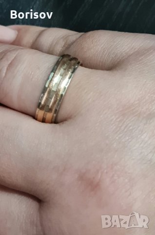 Дамска златна халка 14 К, снимка 1