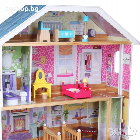 Детска дървена къща ГОЛЯМА ИГРАЧКА с мебели 100% реалистична произведена в Германия, снимка 9 - Образователни игри - 50952070