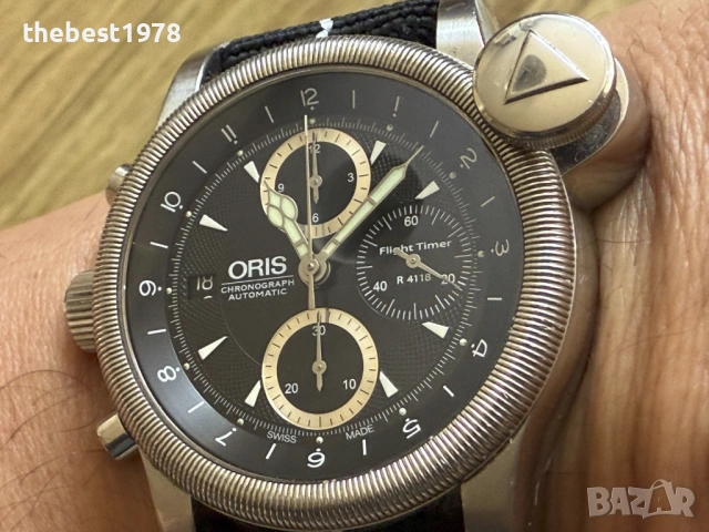 Oris Flight Timer R4118 Limited Edition Chronograph/ETA 7750-Oris 674/44mm, снимка 2 - Мъжки - 54048465