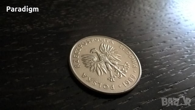 Монета - Полша - 20 злоти | 1989г., снимка 2 - Нумизматика и бонистика - 31779255