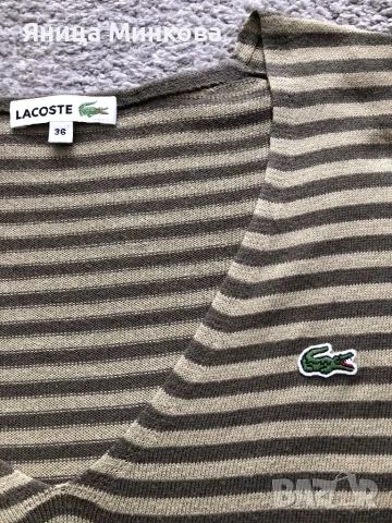 Дамска блуза- Lacoste, снимка 4 - Блузи с дълъг ръкав и пуловери - 47493082