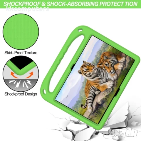 Lenovo M10 FHD REL TB-X605FC / TB-X605LC EVA Удароустойчив Калъф с Удобна Дръжка и Стойка + Протекто, снимка 7 - Калъфи, кейсове - 51129334