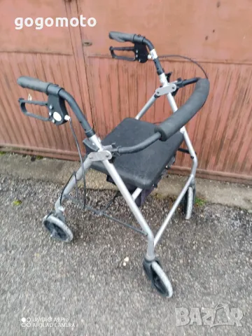 Ролатор, проходилка, олекотен, сгъваем + седалка+ колан , снимка 7 - Ролатори - 49698695