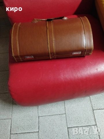 кожен куфар тип цилиндър , снимка 3 - Куфари - 53265970