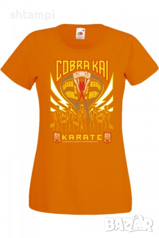 Дамска тениска Cobra Kai karate,Филм,Игра,superhero,Изненада,Подарък,Повод,, снимка 8 - Тениски - 37727910