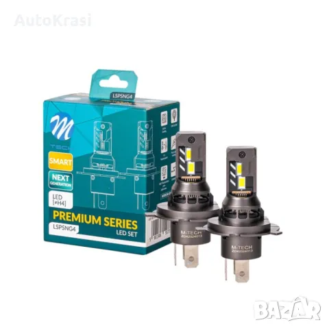 Лед крушки M- tech premium H4 2 БР/К-Т - LSPS4, снимка 1