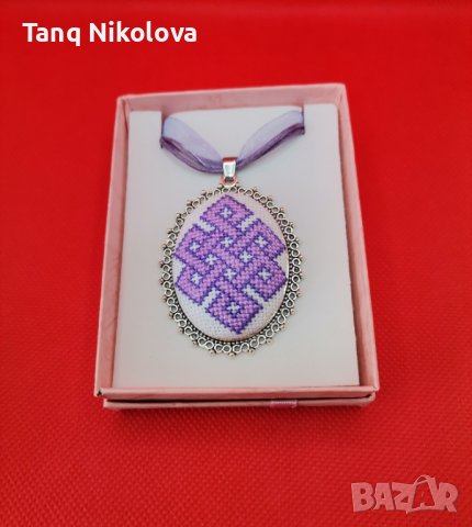 Ръчно бродирано колие-,,Небесна костенурка,,