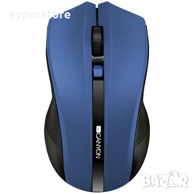 Мишка Безжична CANYON CNE-CMSW05BL 1600dpi 4 btn Синя Wireless Optical Mouse, снимка 2 - Клавиатури и мишки - 30411622