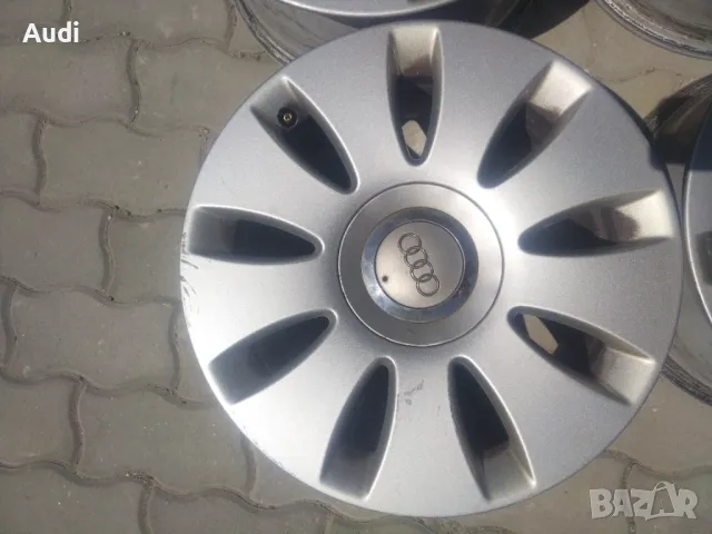 Оригинални джанти 16 цола 5×112mm за АUDI A3 A4 A5 A6 Комплект с оригинални капачки!, снимка 9 - Гуми и джанти - 50018146