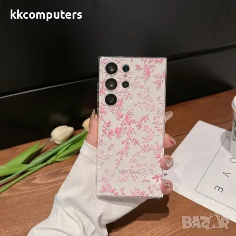 Калъф силикон ART Цветя за Samsung Galaxy S24 Plus / Прозрачен / Баркод : 3130236, снимка 5 - Калъфи, кейсове - 47777042