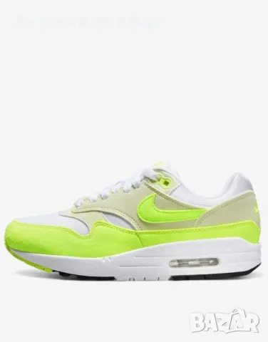 NIKE Air Max 1 Shoes White/Green Дамски Маратонки👟Дамски Спортни Обувки Код P2930, снимка 6 - Маратонки - 55815845