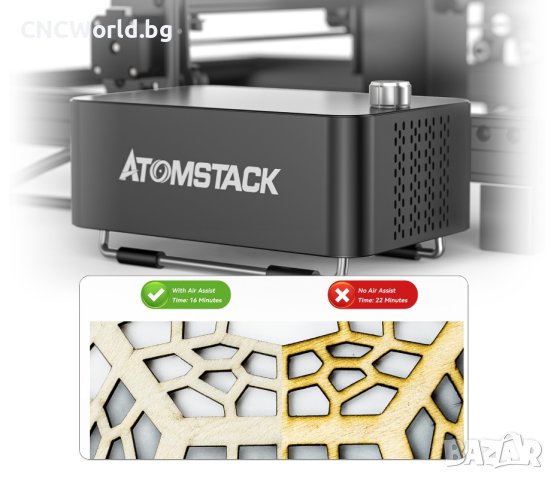 Лазер за Гравиране и Рязане ATOMSTACK A20 Pro 130W / 40*40cm + всички ЕКСТРИ!, снимка 5 - Други машини и части - 40419003