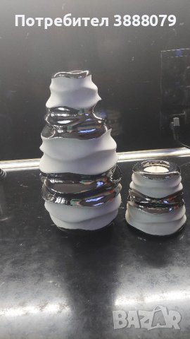 Комплект ваза и свещник 
