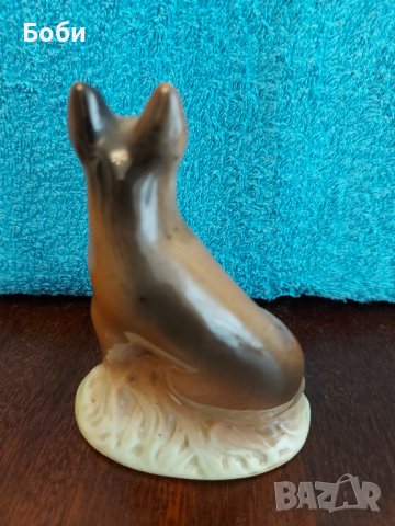 Стара Порцеланова Фигура на Куче Немска Овчарка , снимка 3 - Колекции - 37698459