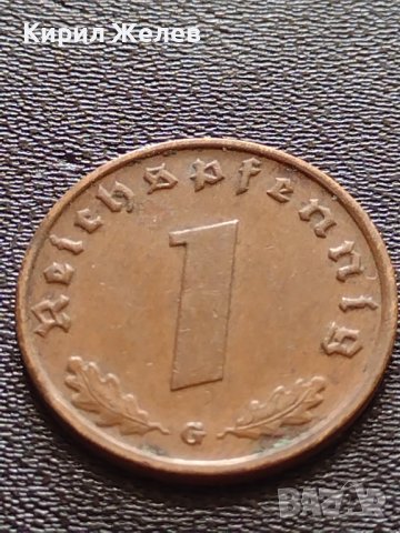 Две монети 1 райхспфенинг 1938г. / 1 райхспфенинг 1937г. Трети райх с СХВАСТИКА редки 37760, снимка 3 - Нумизматика и бонистика - 40650017