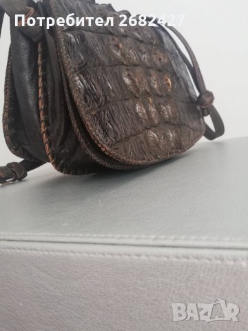 ЧАНТА ОТ 100% КОРКОДИЛСКА КОЖА , снимка 4 - Чанти - 30257748
