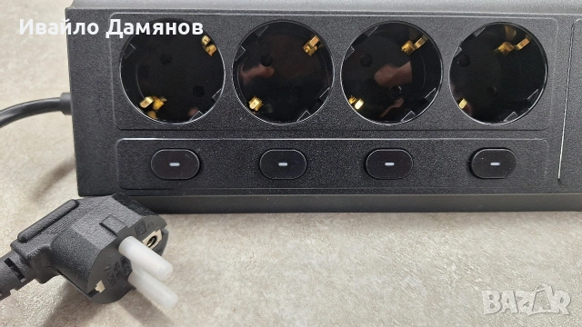 Ъглов разклонител Ъглов удължител 4контакта 4 USB, снимка 2 - Друга електроника - 53354328