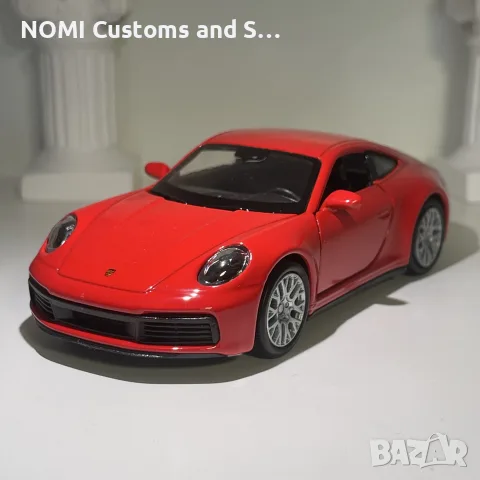 Porsche 911 Carrera умален модел, снимка 6 - Коли, камиони, мотори, писти - 52516414