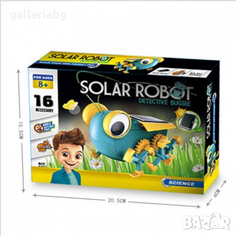 SOLAR Detective BugSee ROBOT - Електрическа соларна играчка Буболечка, снимка 4 - Електрически играчки - 35084080