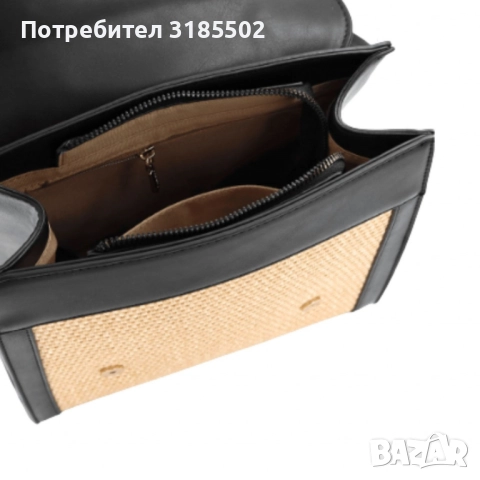 Кокетна дамска раничка, със сламени детайли, снимка 9 - Раници - 51513370
