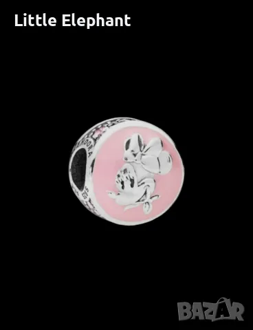 Винтидж елемент Дисни Мини розов портрет/нов