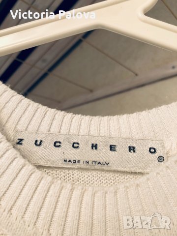Дизайнерски италиански пуловер ZUCCHERO, снимка 4 - Блузи с дълъг ръкав и пуловери - 30701343