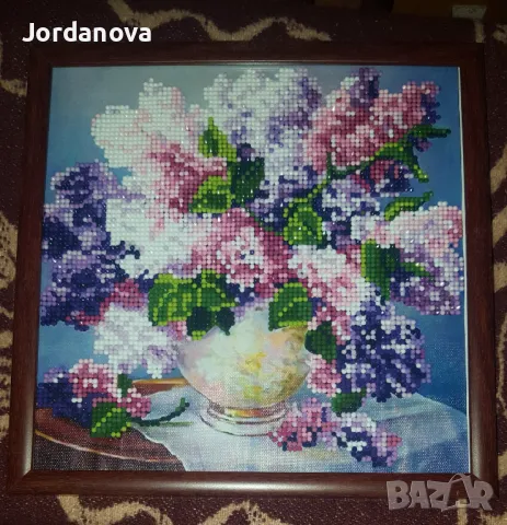 Продавам 4 броя диамантени гоблени в рамка 30 / 30. Уникални!, снимка 5 - Декорация за дома - 49873204