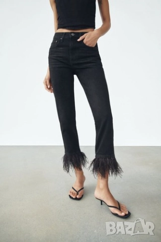 дънки с пера зара zara 