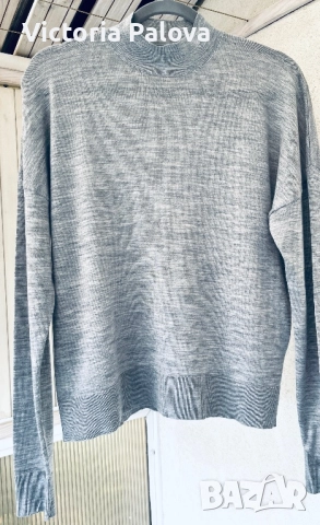 Тънък пуловер от 100% мериносова вълна H&M, снимка 6 - Блузи с дълъг ръкав и пуловери - 52250841