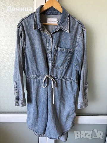 Calvin Klein Jeans Рокля тип дънкова риза  (Размер M / Oversize)