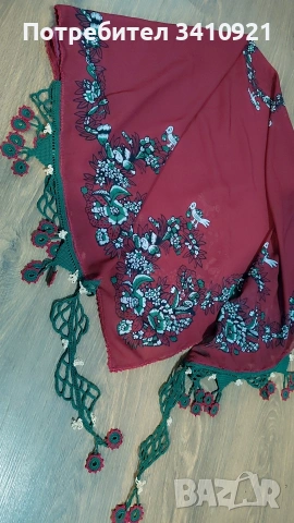 забрадка с дантела тип Кене, снимка 3 - Шалове - 54289758