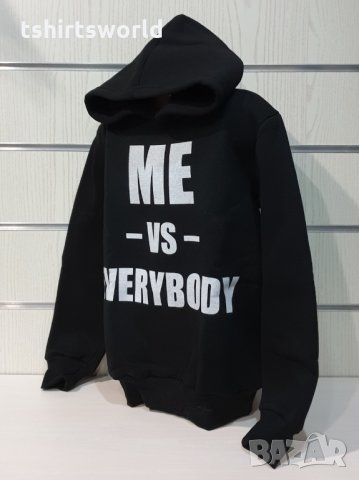 Нов детски суичър с дигитален печат Me VS Everybody, снимка 8 - Детски анцузи и суичери - 35277159
