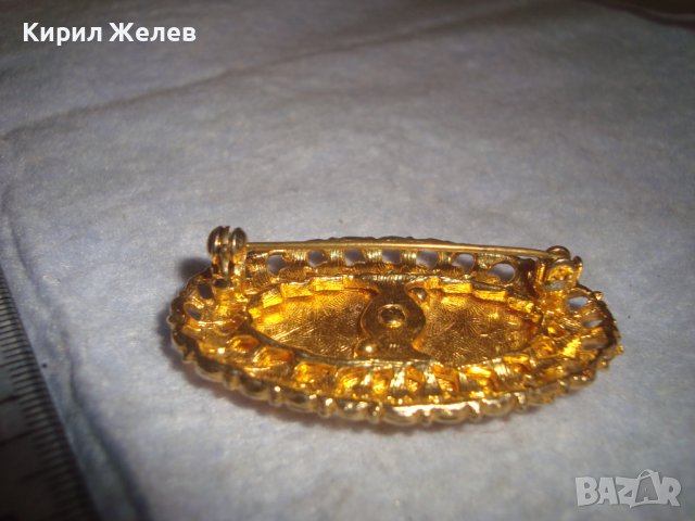 ПОЗЛАТЕНА ПРЕКРАСНА КРАСИВА ВИНТИДЖ АРТ ФЛОРАЛНА БРОШКА АЖУРНА отБЛАГОРОДНА НЕРЪЖДАЕМА СТОМАНА 32601, снимка 10 - Други - 38382969