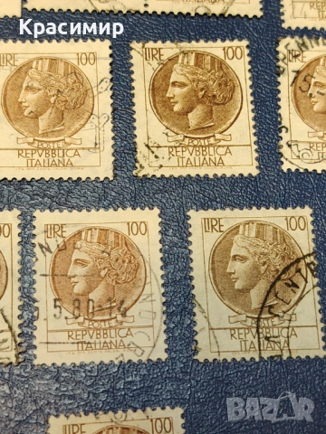 Винтидж ПОЩЕНСКИ марки Италия , снимка 11 - Филателия - 53115333